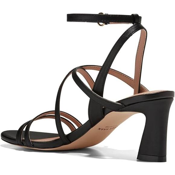 NWT Cole Haan Women's Addie Strappy Sandals Heeled, Black Leather-Size 9.5 - Picture 3 of 6